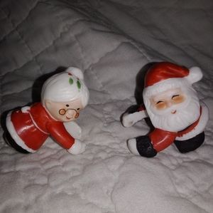 Vintage Santa Mrs Claus Candle Huggers Designed By Lenox Candles